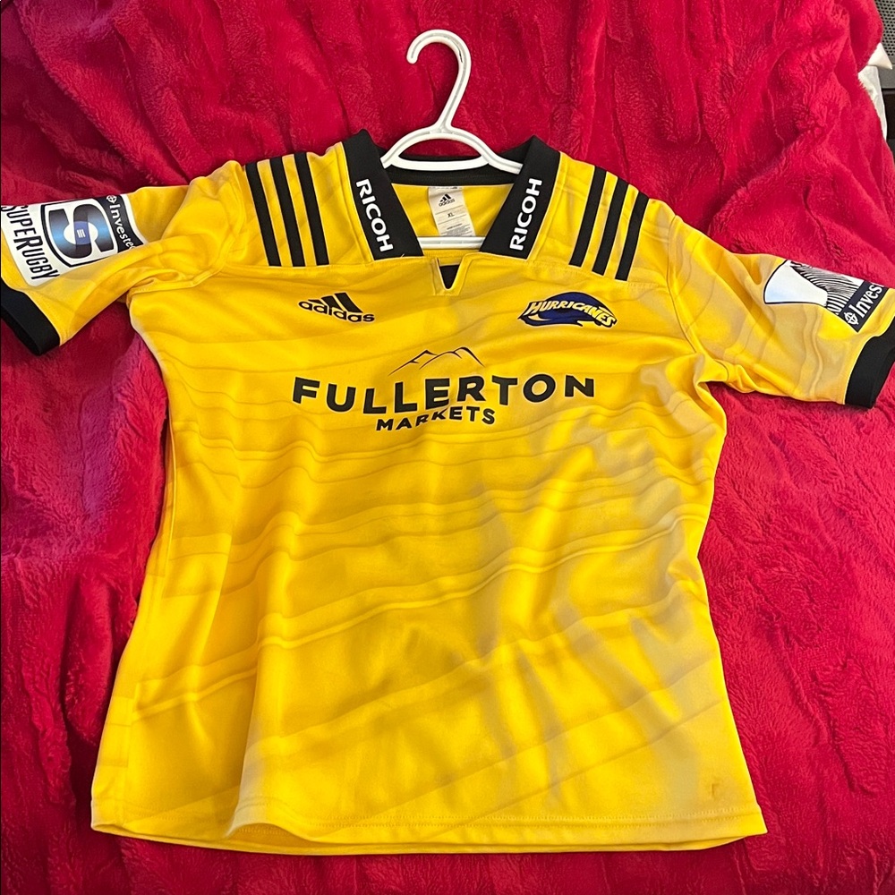 Adidas Kids Bright Yellow Sports Jersey